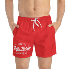 Load image into Gallery viewer, RM red Swim Trunks