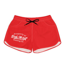 Load image into Gallery viewer, Women's Red Casual Rich Misfit Shorts