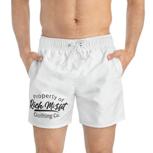 Load image into Gallery viewer, RM white Swim Trunks