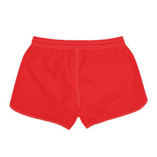 Load image into Gallery viewer, Women's Red Casual Rich Misfit Shorts