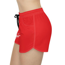 Load image into Gallery viewer, Women's Red Casual Rich Misfit Shorts