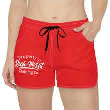 Load image into Gallery viewer, Women's Red Casual Rich Misfit Shorts