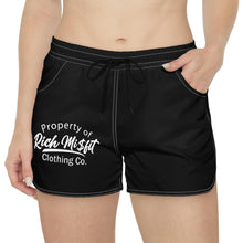 Load image into Gallery viewer, Women&#39;s Black Casual Rich Misfit Shorts
