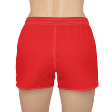 Load image into Gallery viewer, Women&#39;s Red Casual Rich Misfit Shorts
